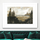 Vintage Rolling Hills by Yvette St. Amant on GIANT ART - black