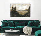 Vintage Rolling Hills by Yvette St. Amant on GIANT ART - black