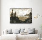 Vintage Rolling Hills by Yvette St. Amant on GIANT ART - black