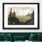 Vintage Rolling Hills by Yvette St. Amant on GIANT ART - black