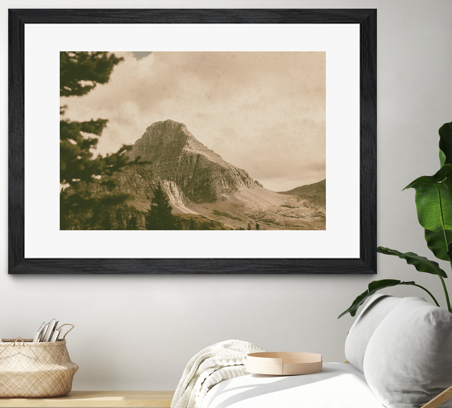 Mountainous I by Nathan Larson on GIANT ART - brown