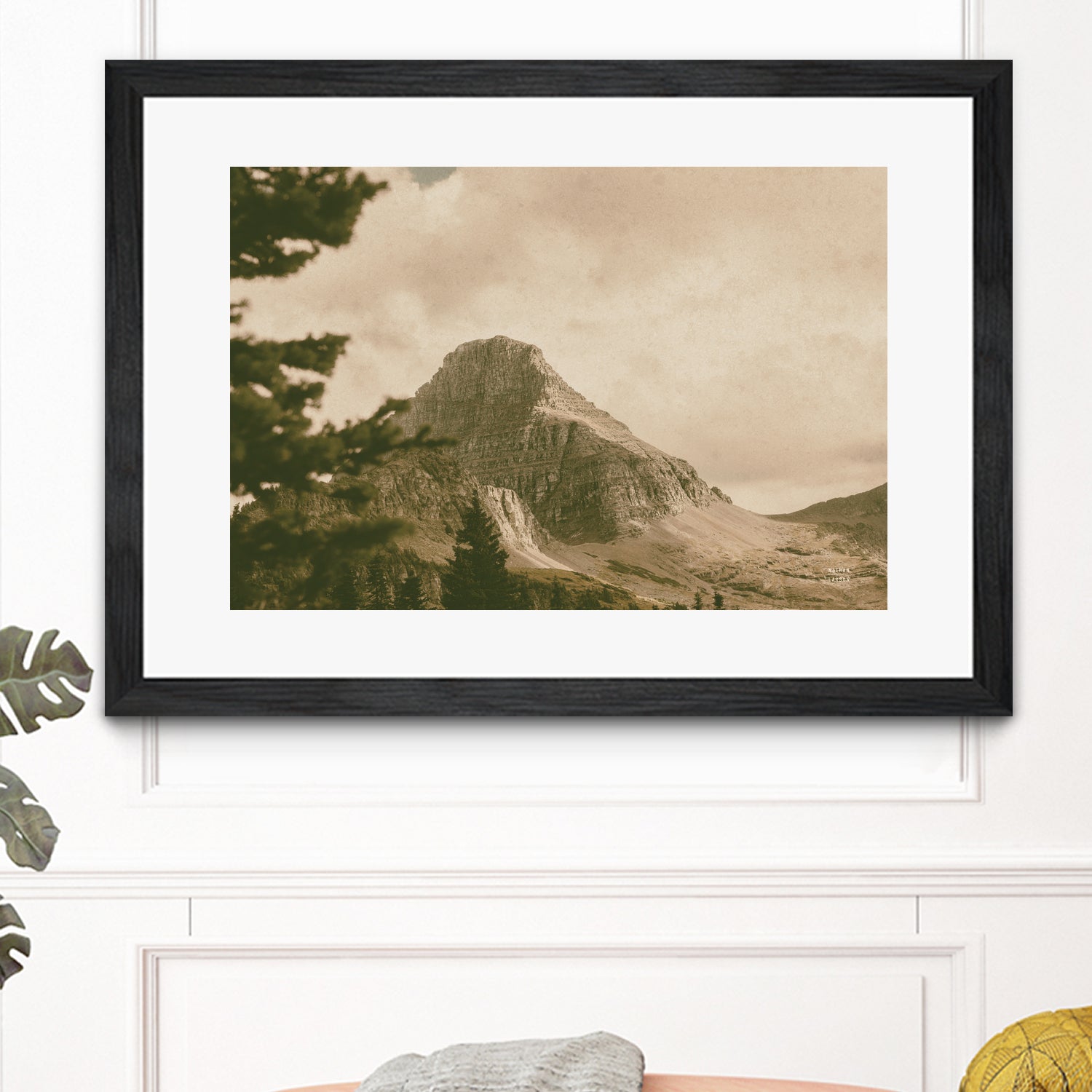 Mountainous I by Nathan Larson on GIANT ART - brown