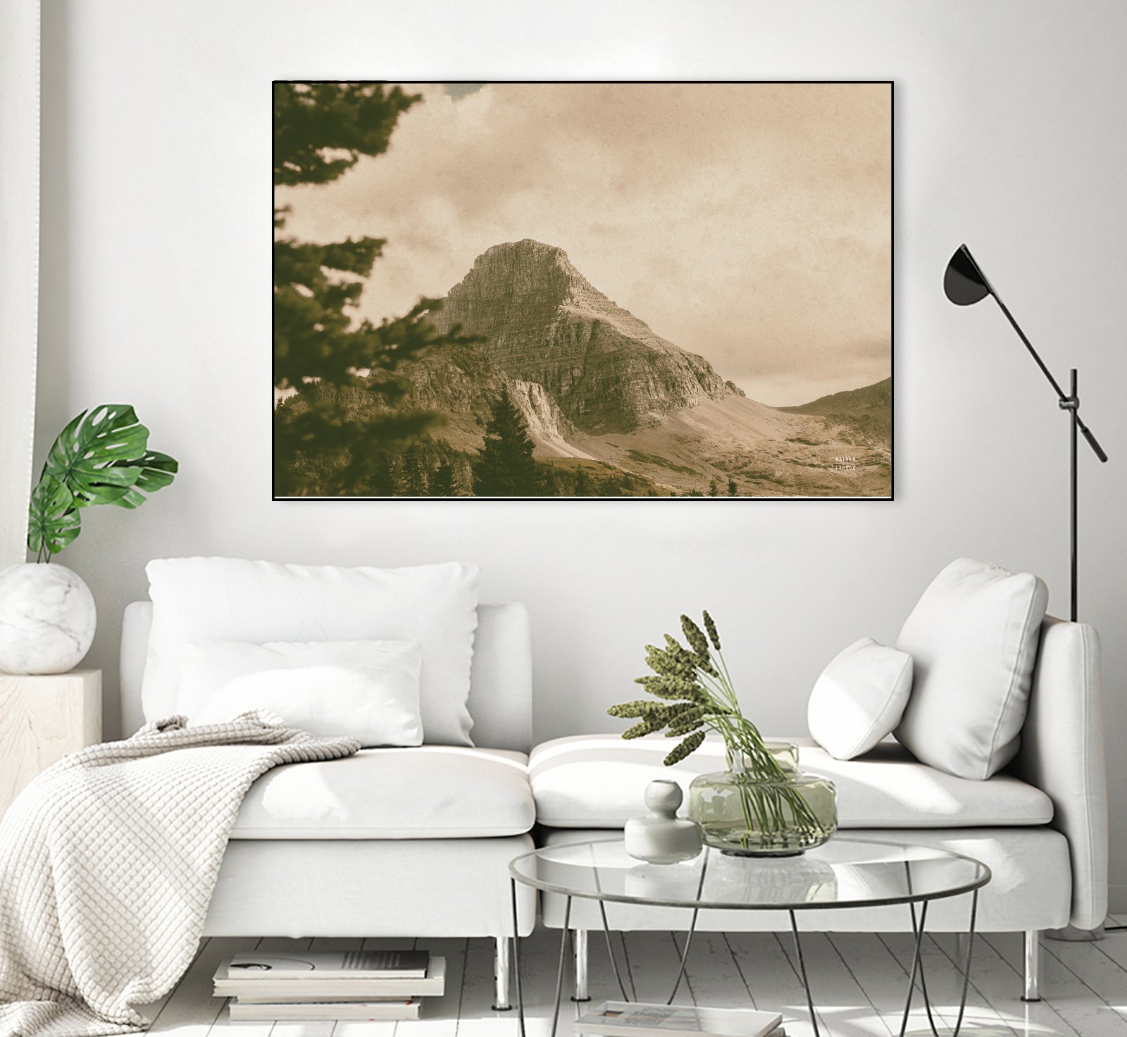 Mountainous I by Nathan Larson on GIANT ART - brown