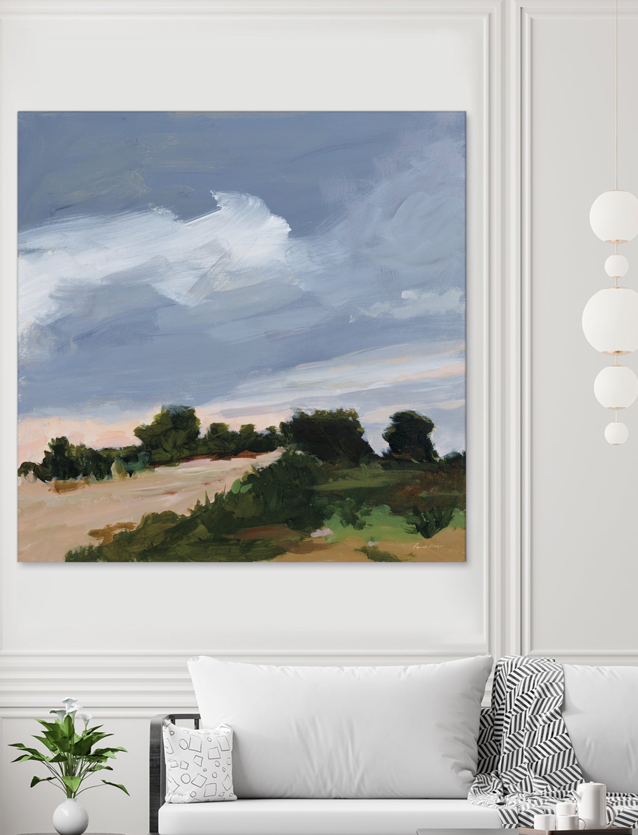 Darkening by Pamela Munger on GIANT ART - blue