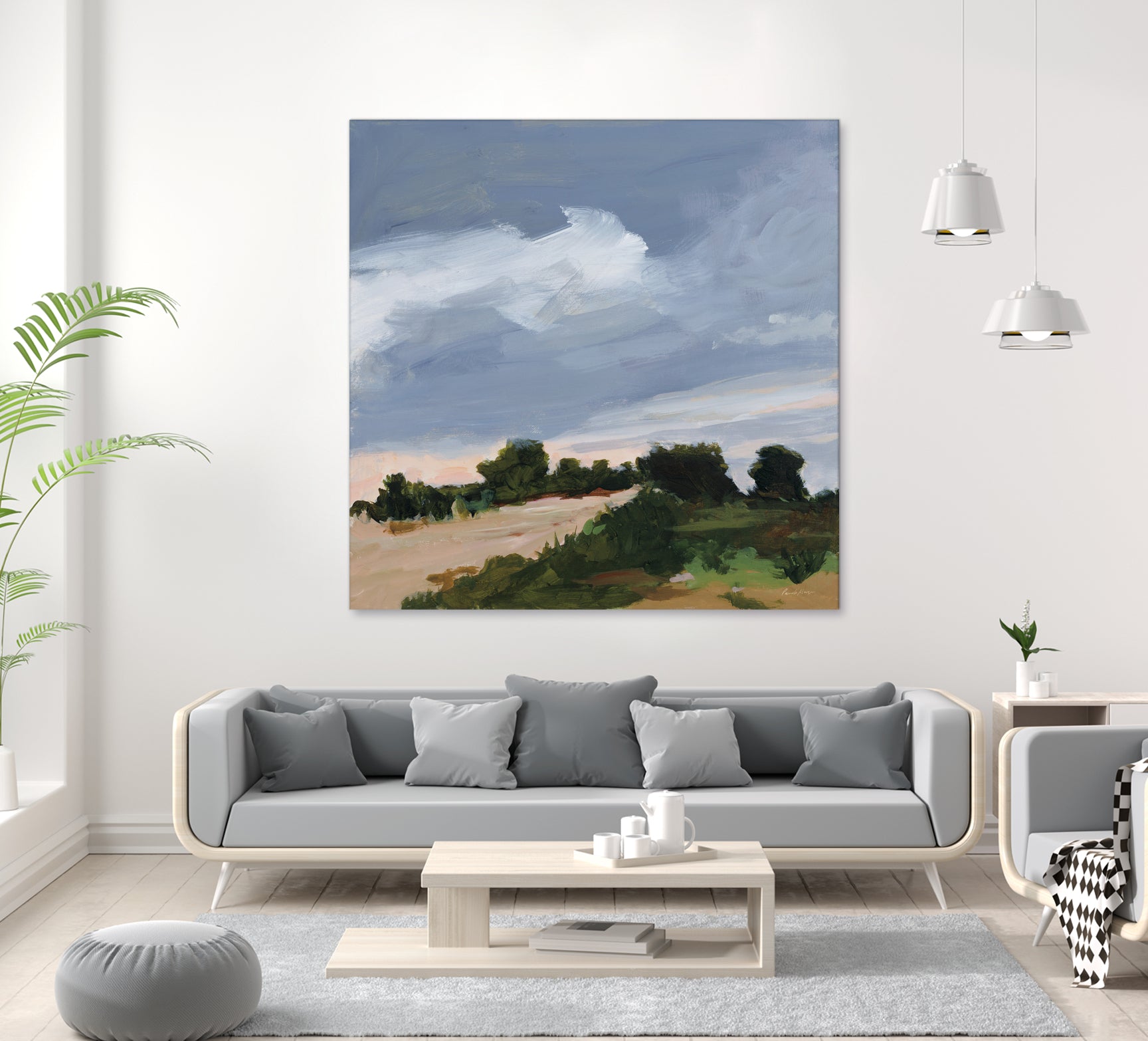 Darkening by Pamela Munger on GIANT ART - blue