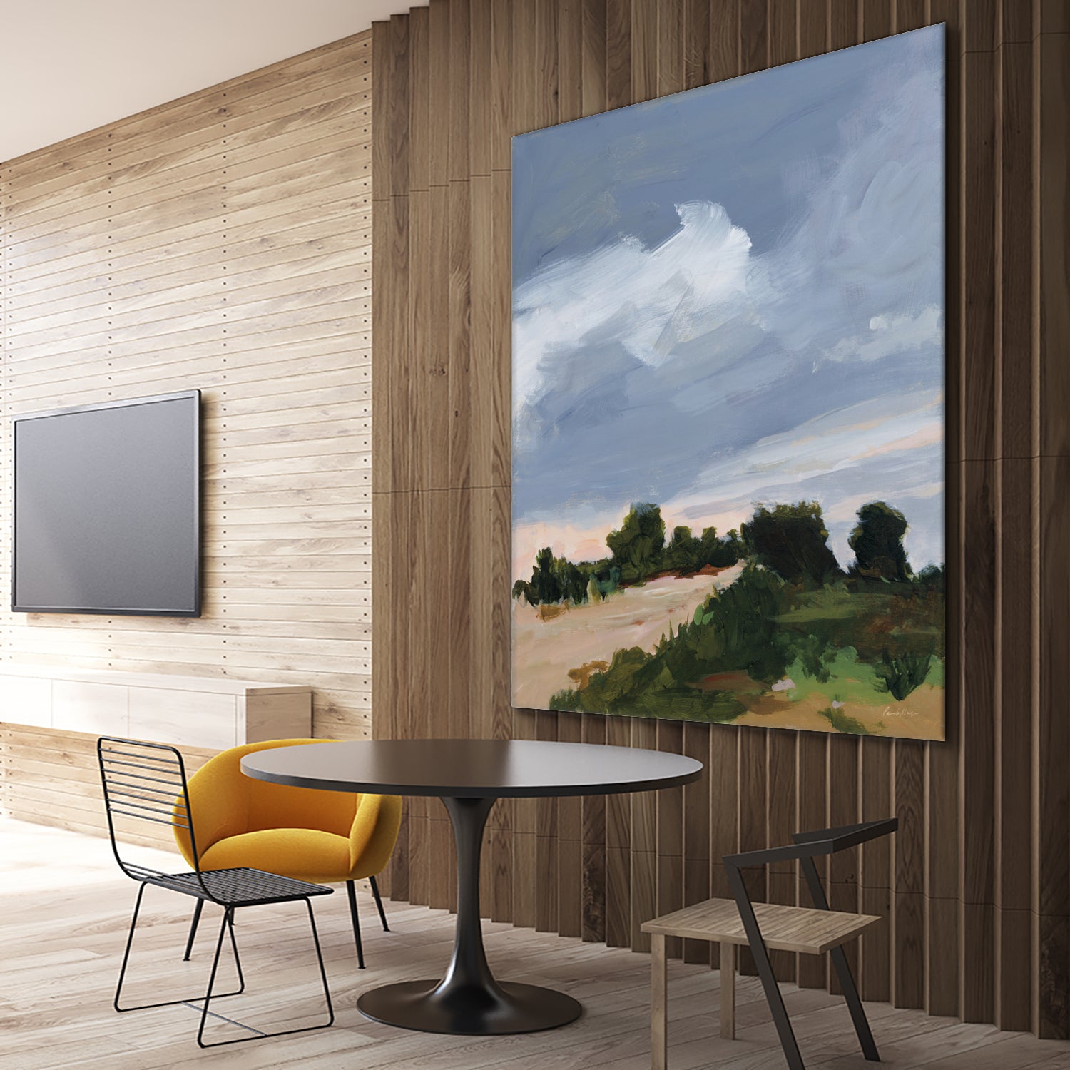 Darkening by Pamela Munger on GIANT ART - blue