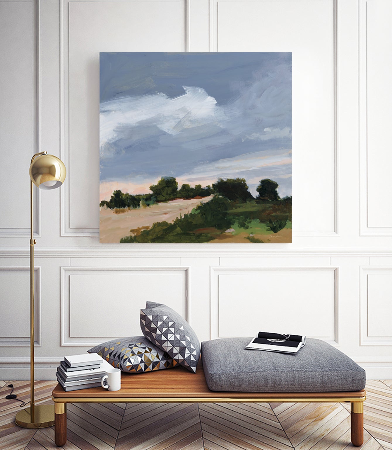 Darkening by Pamela Munger on GIANT ART - blue