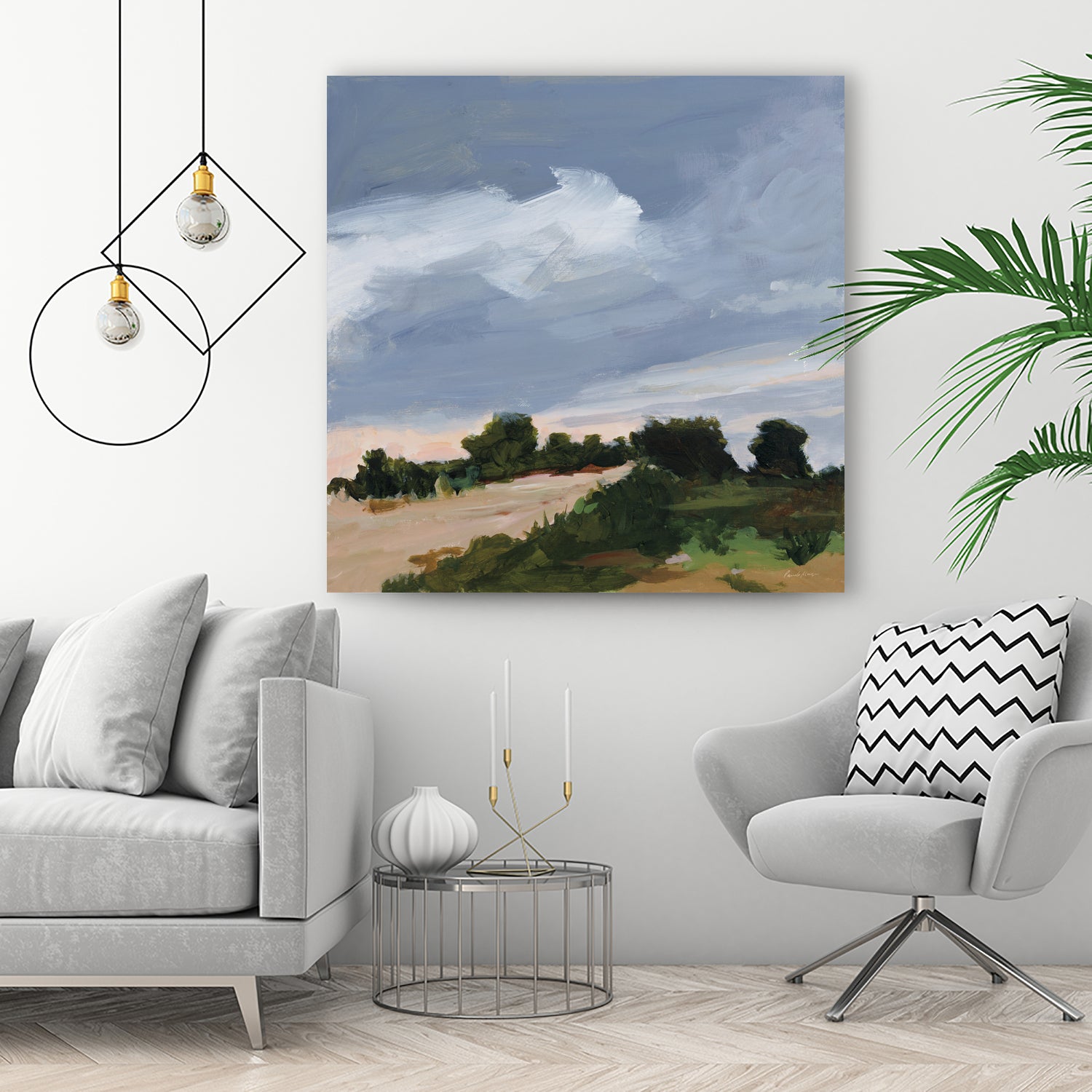 Darkening by Pamela Munger on GIANT ART - blue