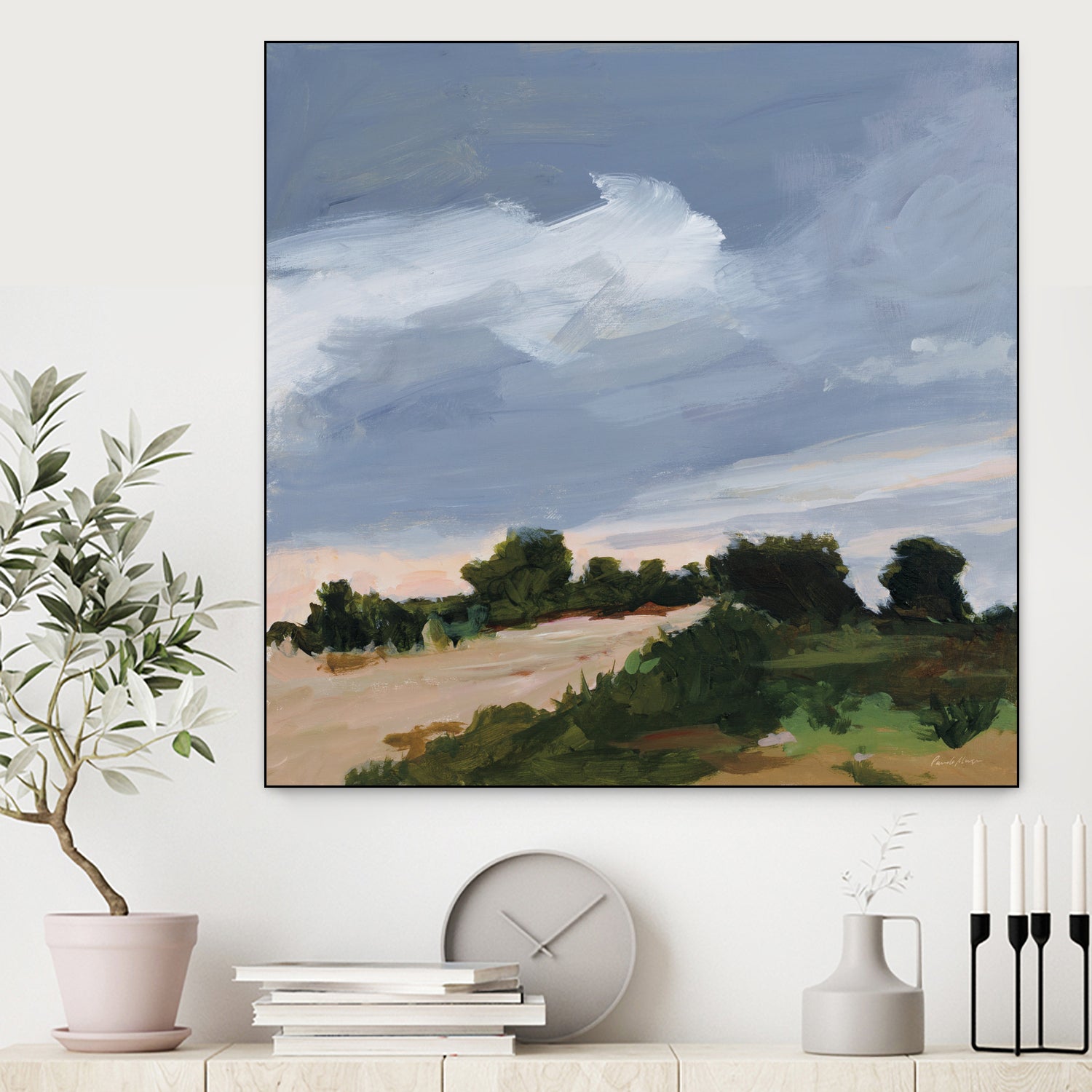 Darkening by Pamela Munger on GIANT ART - blue