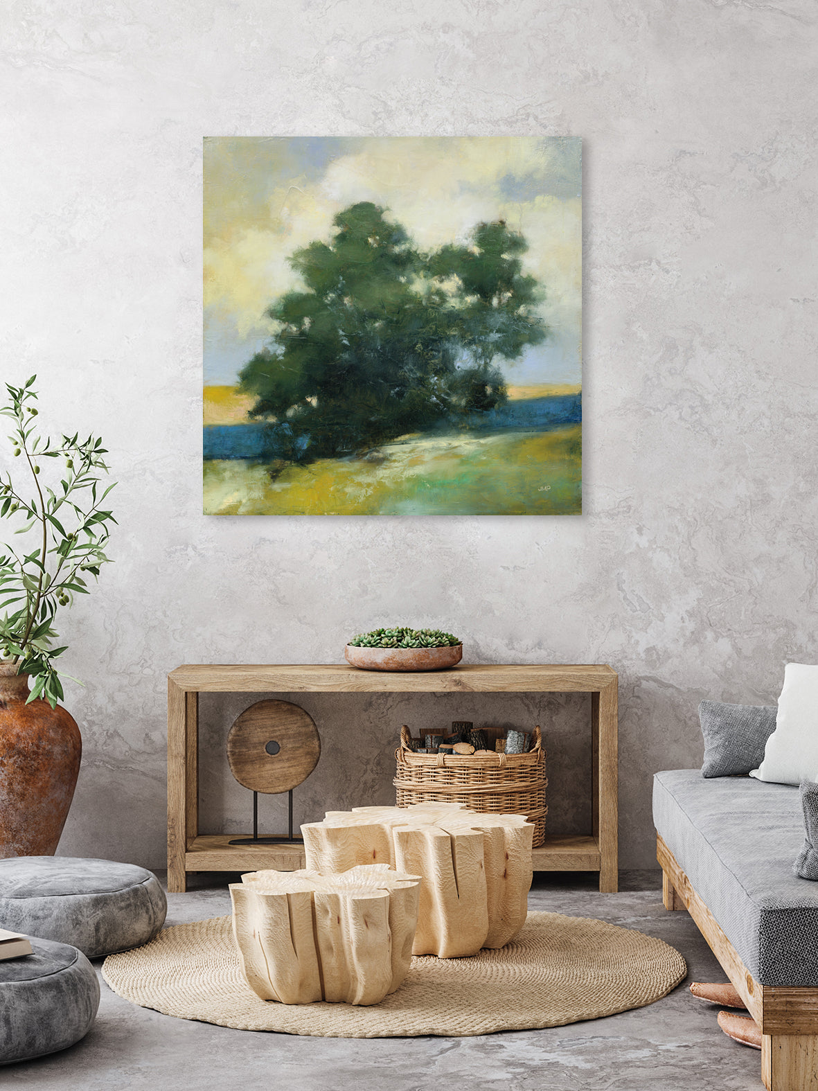 Solitary by Julia Purinton on GIANT ART - blue