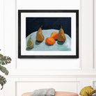 Pear and Orange by Pamela Munger on GIANT ART - blue