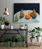 Pear and Orange by Pamela Munger on GIANT ART - blue