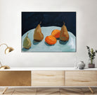 Pear and Orange by Pamela Munger on GIANT ART - blue