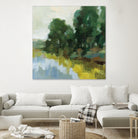 Willows by the Pond II by Silvia Vassileva on GIANT ART - blue