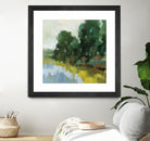 Willows by the Pond II by Silvia Vassileva on GIANT ART - blue