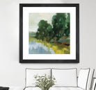 Willows by the Pond II by Silvia Vassileva on GIANT ART - blue