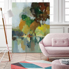 Lake in the Park I by Silvia Vassileva on GIANT ART - blue