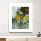 Lake in the Park I by Silvia Vassileva on GIANT ART - blue