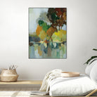 Lake in the Park I by Silvia Vassileva on GIANT ART - blue