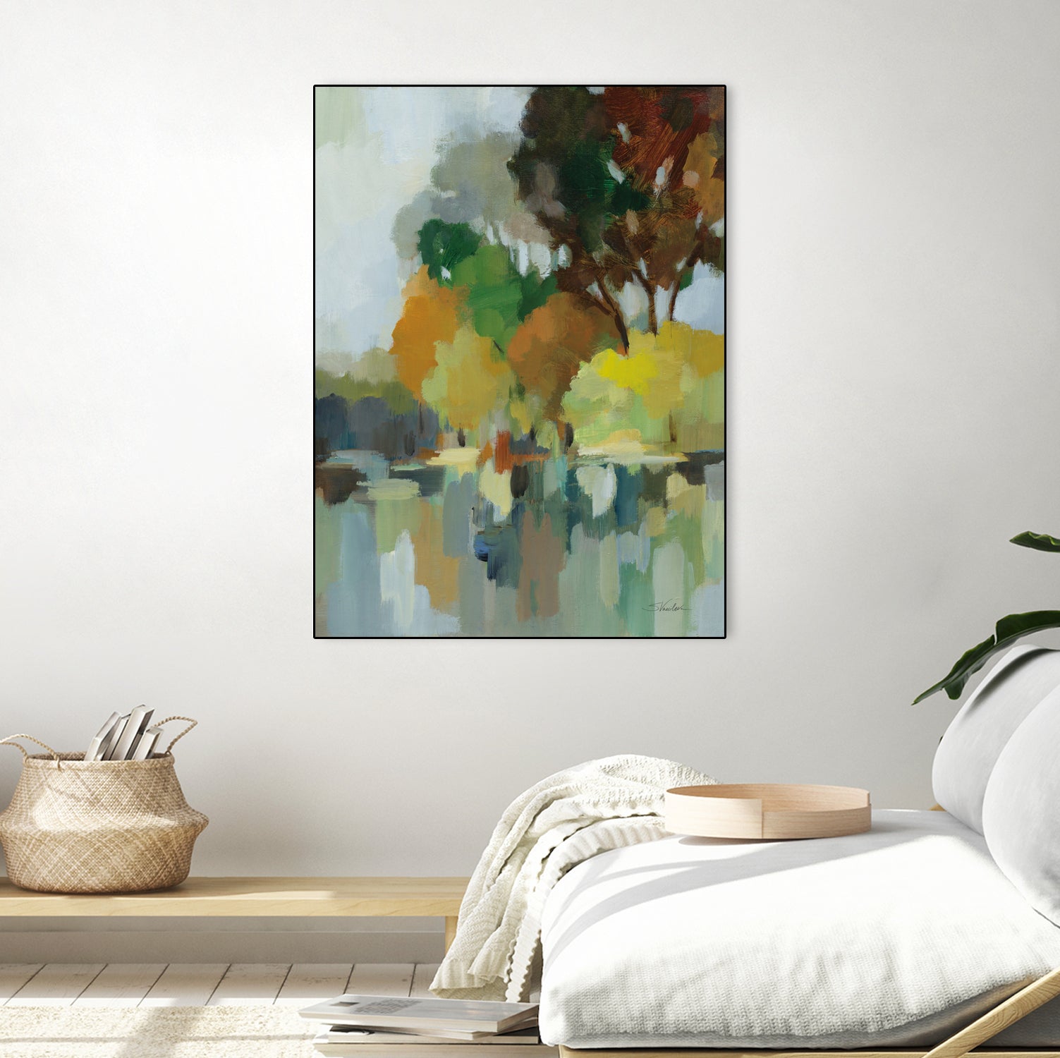 Lake in the Park I by Silvia Vassileva on GIANT ART - blue