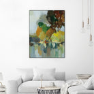 Lake in the Park I by Silvia Vassileva on GIANT ART - blue