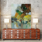 Lake in the Park I by Silvia Vassileva on GIANT ART - blue