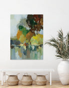 Lake in the Park I by Silvia Vassileva on GIANT ART - blue