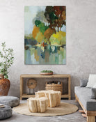 Lake in the Park I by Silvia Vassileva on GIANT ART - blue