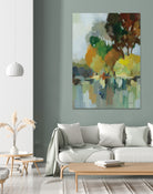 Lake in the Park I by Silvia Vassileva on GIANT ART - blue