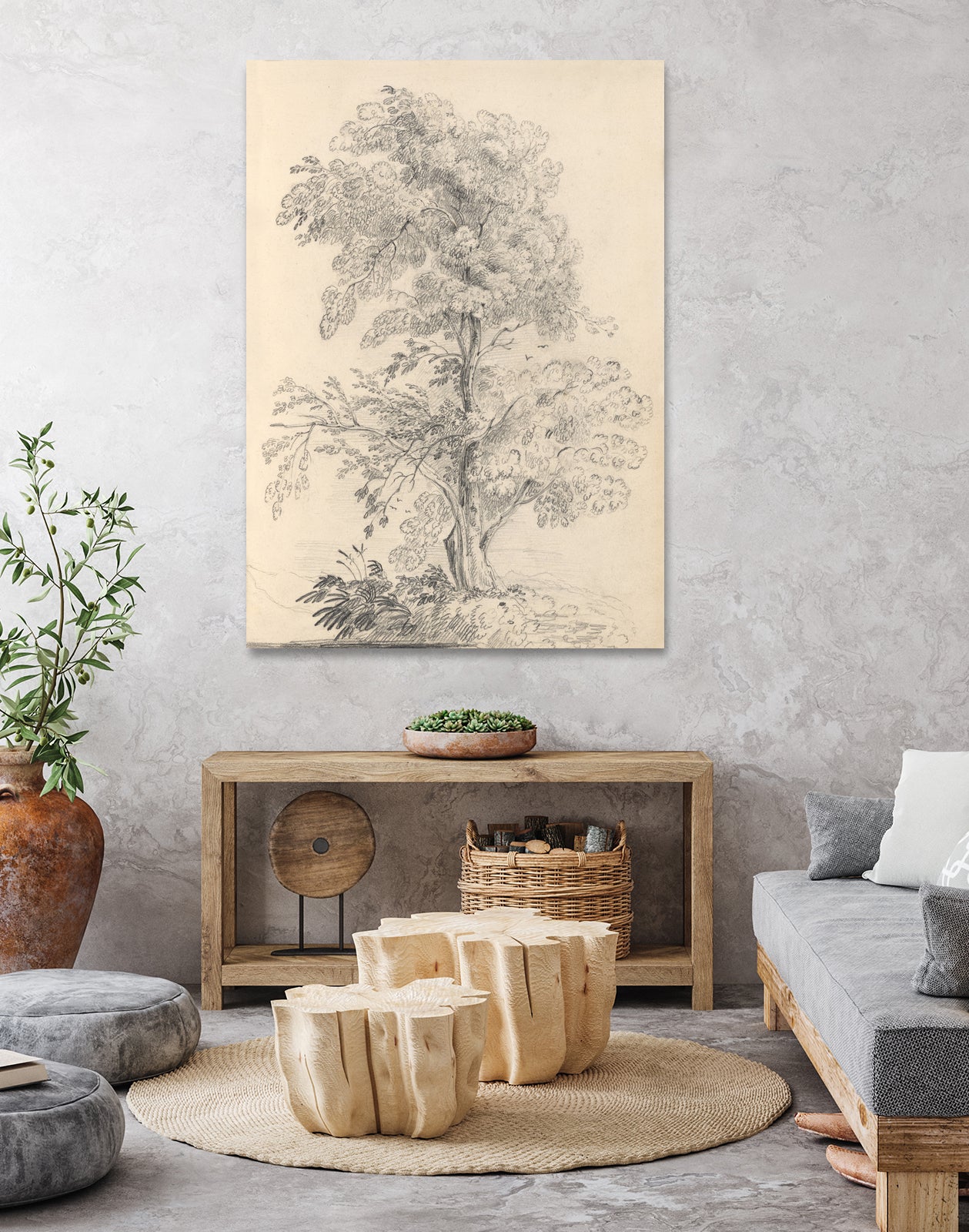 Tree Sketch by Wild Apple Portfolio on GIANT ART - abstract
