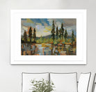 High Mountain Lake by Silvia Vassileva on GIANT ART - blue