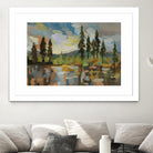 High Mountain Lake by Silvia Vassileva on GIANT ART - blue