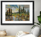 High Mountain Lake by Silvia Vassileva on GIANT ART - blue