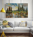 High Mountain Lake by Silvia Vassileva on GIANT ART - blue