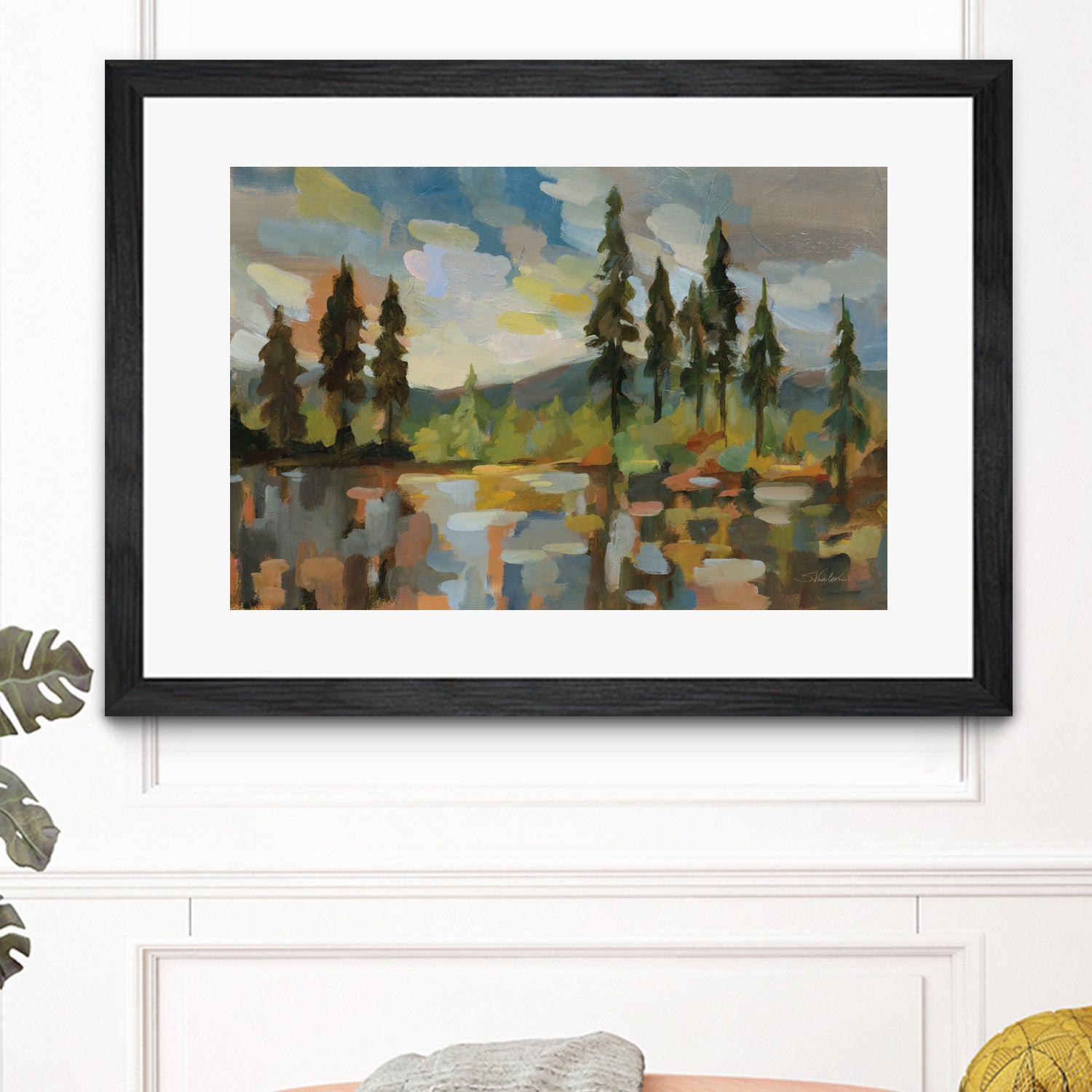 High Mountain Lake by Silvia Vassileva on GIANT ART - blue