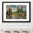 High Mountain Lake by Silvia Vassileva on GIANT ART - blue