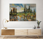 High Mountain Lake by Silvia Vassileva on GIANT ART - blue