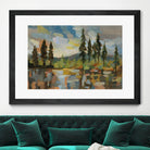 High Mountain Lake by Silvia Vassileva on GIANT ART - blue