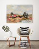 Lakeside Reminiscence by Silvia Vassileva on GIANT ART - brown landscape