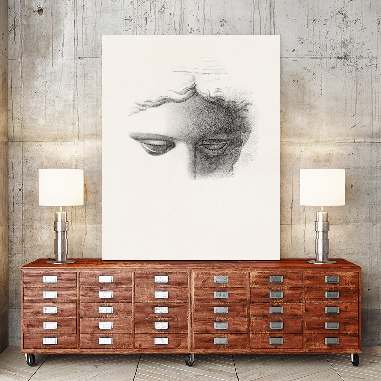Classic Reverie by Wild Apple Portfolio on GIANT ART - grey figurative