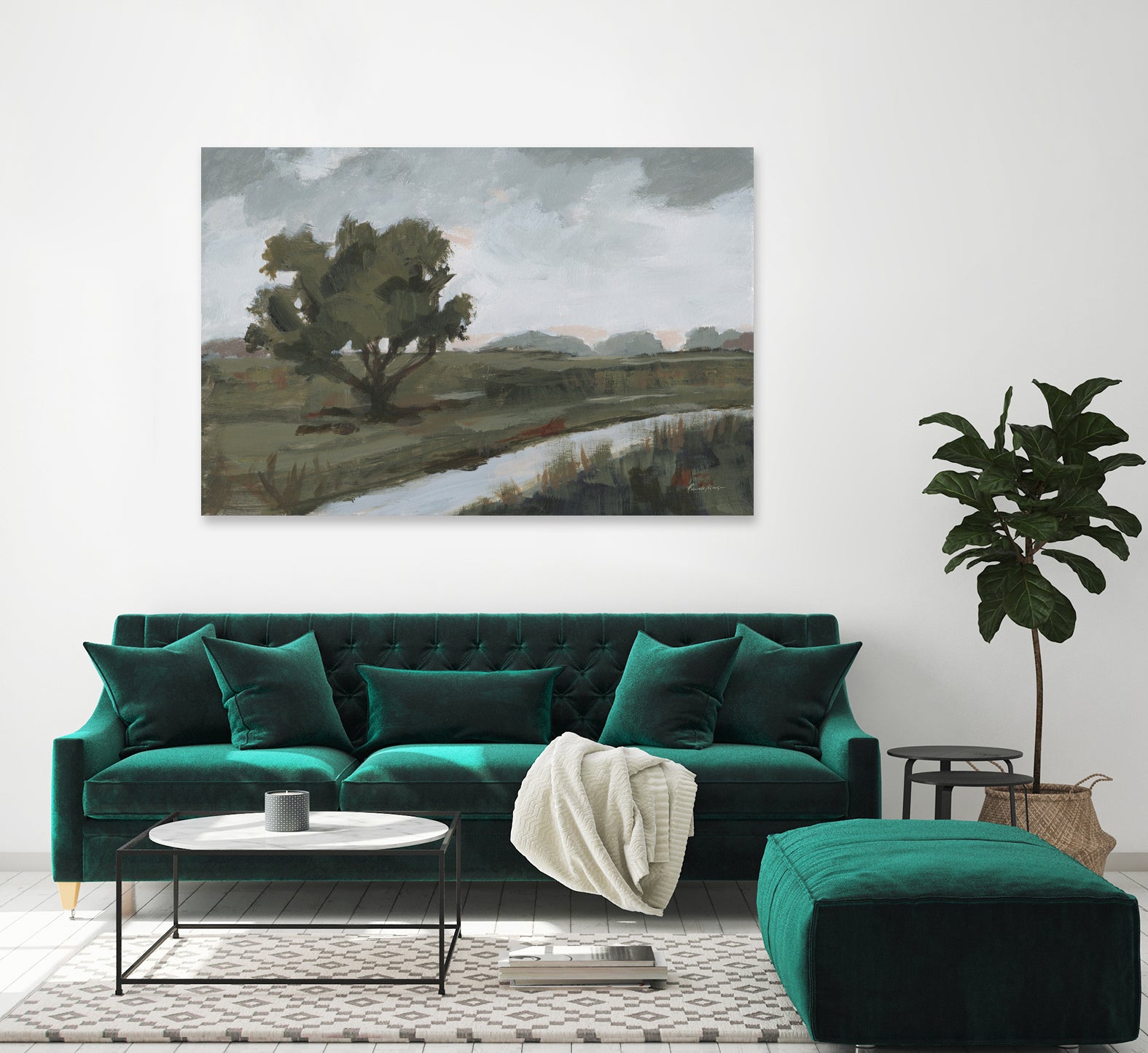 Replenished by Pamela Munger on GIANT ART - gray landscape