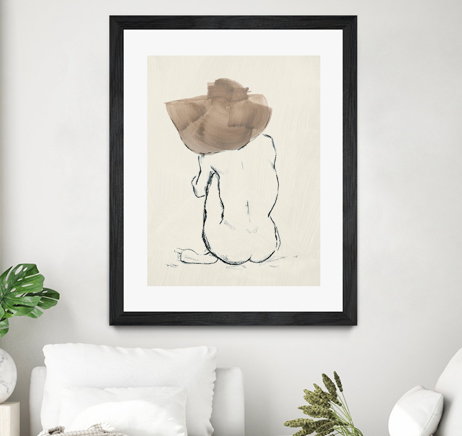 Girl with Floppy Hat by Chloe Elliott on GIANT ART - figurative figurative
