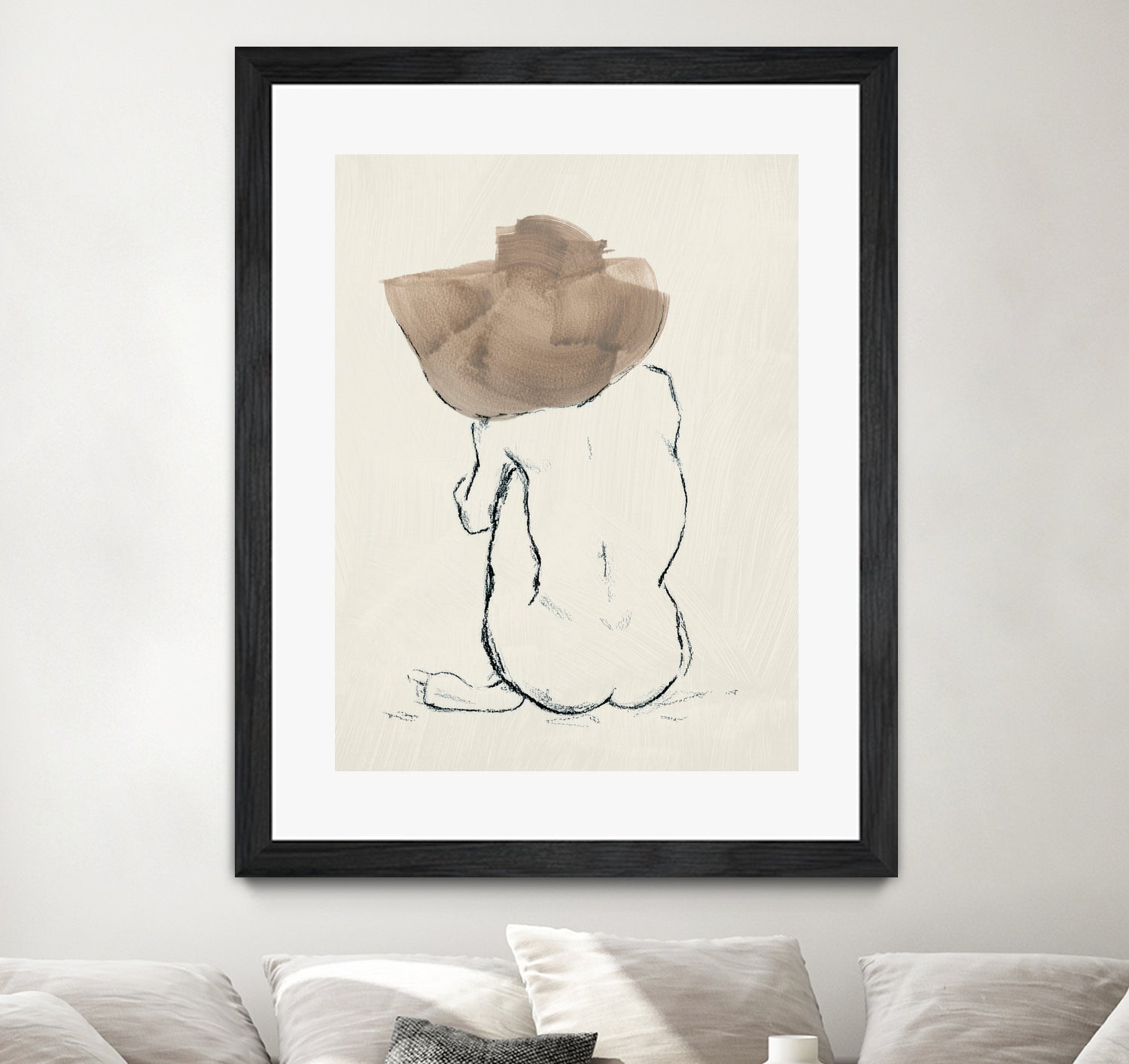 Girl with Floppy Hat by Chloe Elliott on GIANT ART - figurative figurative