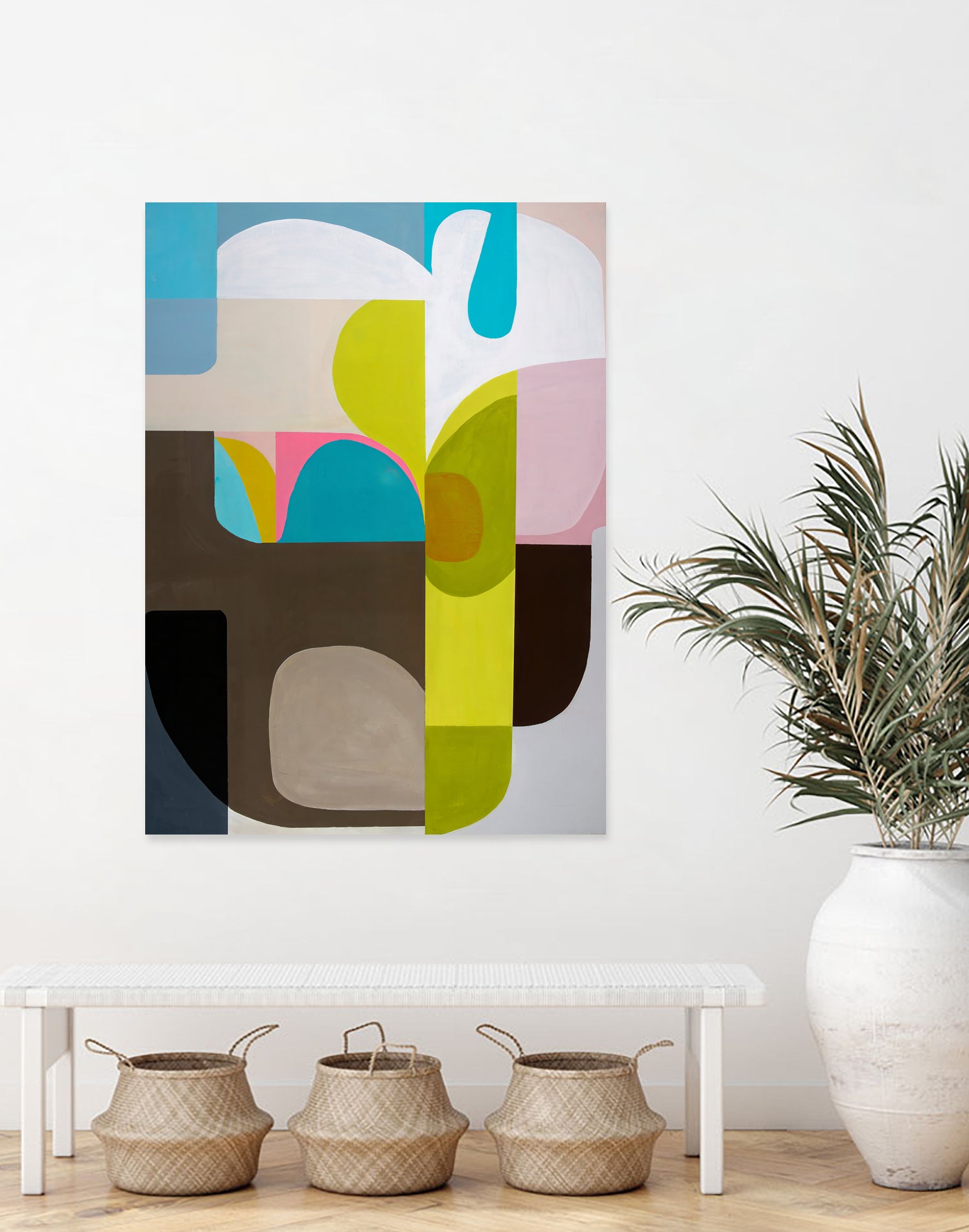 Tangled Sky and Garden by Marion Griese on GIANT ART - green abstract