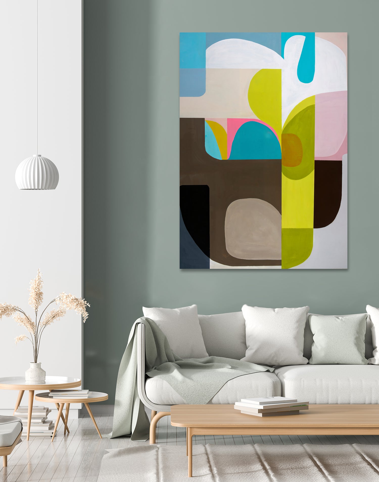 Tangled Sky and Garden by Marion Griese on GIANT ART - green abstract