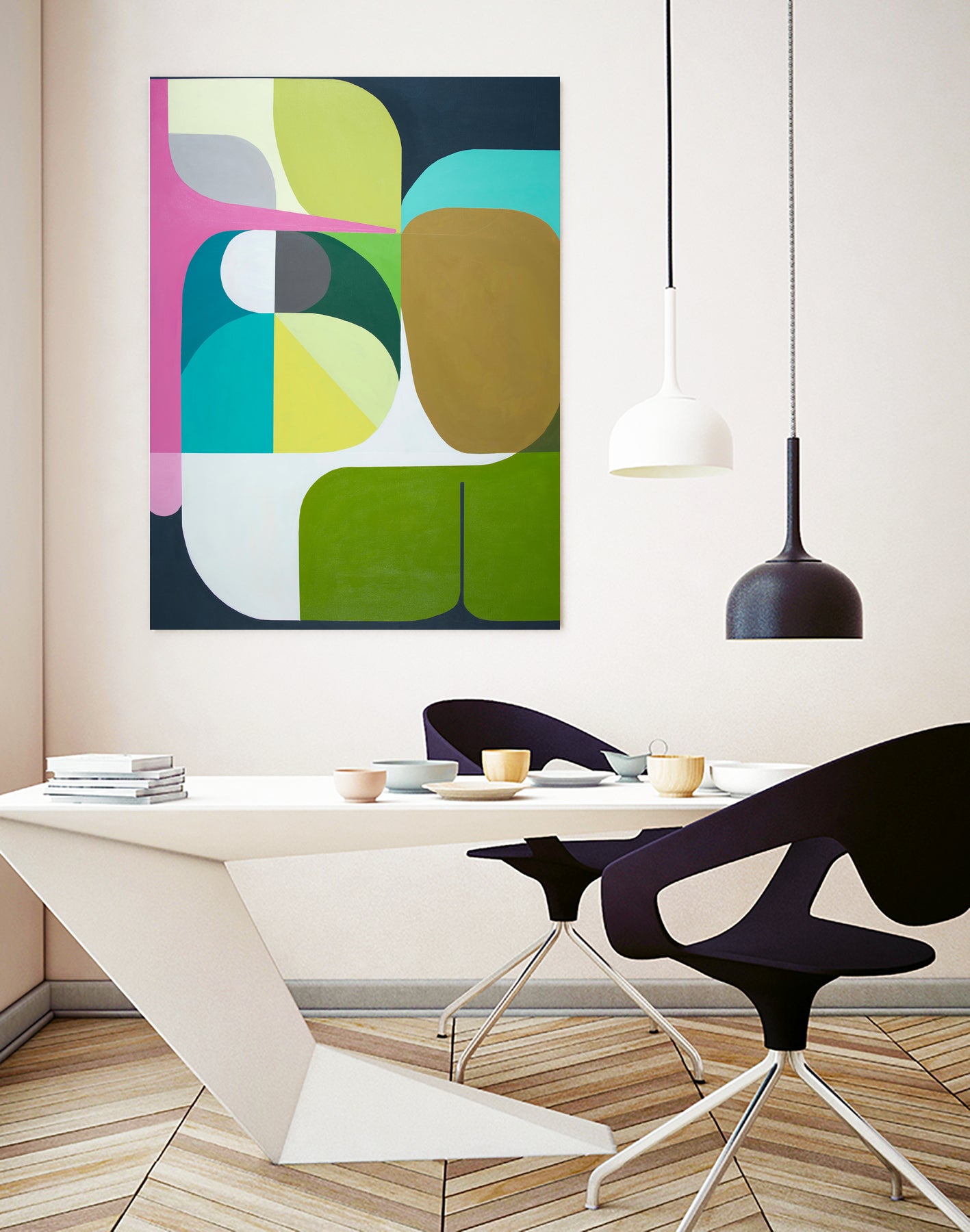 Journey by Marion Griese on GIANT ART - green abstract