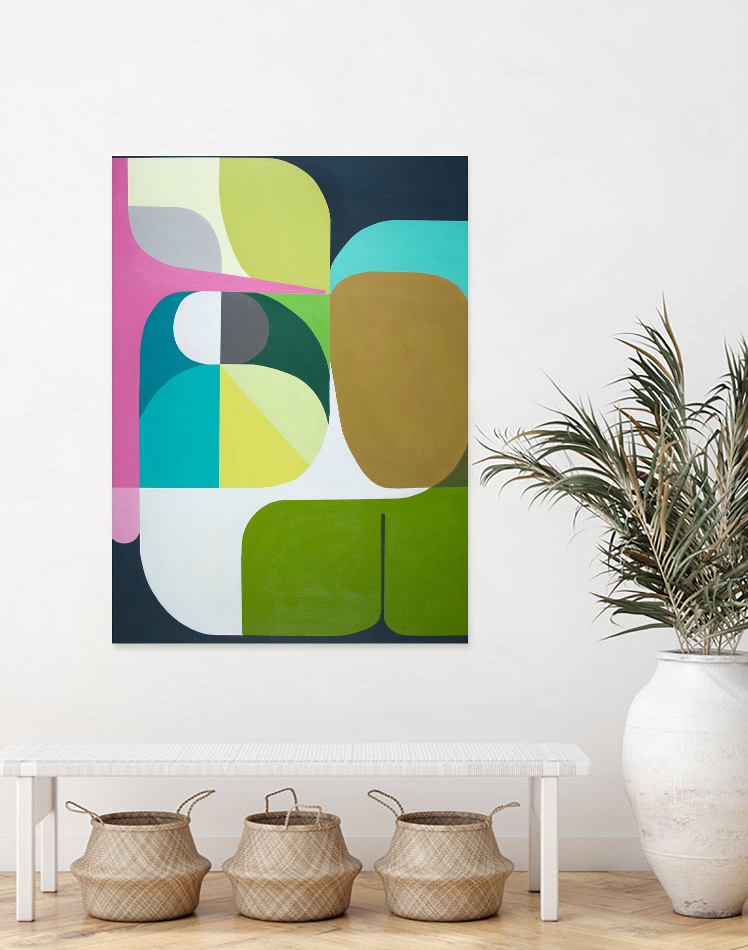 Journey by Marion Griese on GIANT ART - green abstract