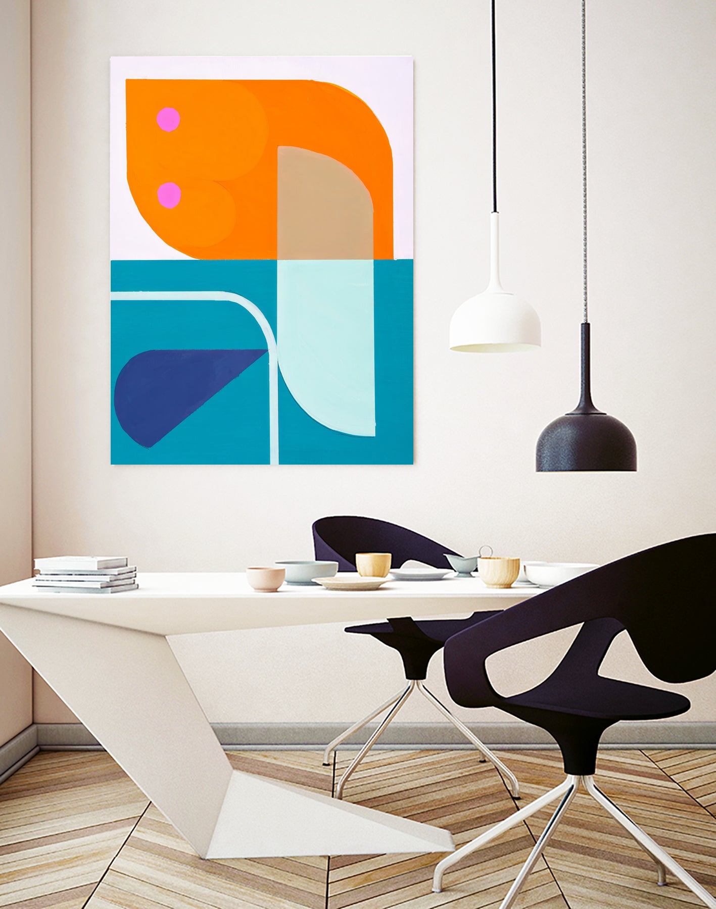 Running Towards The Sun 2 by Marion Griese on GIANT ART - orange abstract