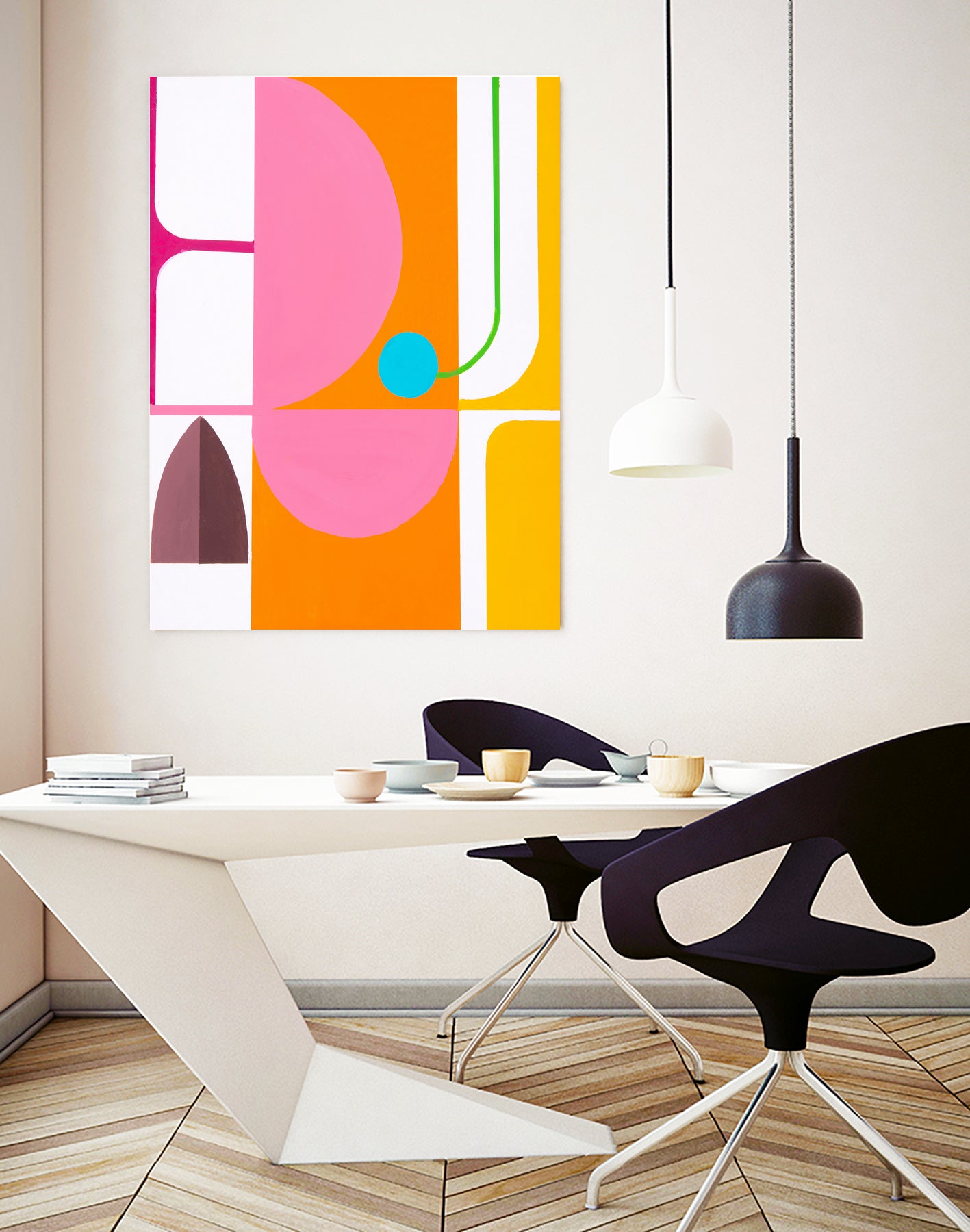 Running Towards the Sun 3 by Marion Griese on GIANT ART - orange abstract