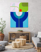 Running Towards the Sun 4 by Marion Griese on GIANT ART - green abstract